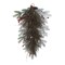 Christmas Flocked Pinecone & Berry 24"D Wreath & 28"H Teardrop